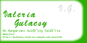 valeria gulacsy business card